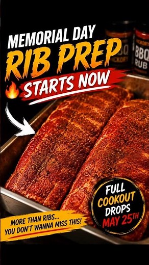 Memorial Day Ribs Prep Started Early! 🔥🪵