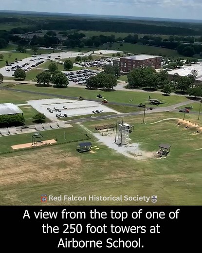I never got to do the 250 foot towers so I have never seen Airborne School from this perspective. Did you get to do them? | Red Falcon Historical Society