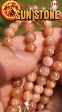 📿 Canadian Sun Stone 💎 Feldspar Mineral 📿 Associated with Zodiac Leo 💎 6 - 6.5 Mohs Hardness 📿