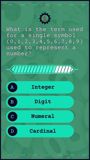 Number System - Quiz 01 - Digits Numerals and Numbers | Exam Logic #shorts #maths #quantpreparation