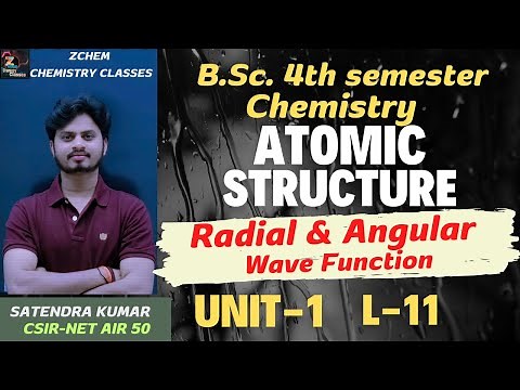 (L11) Radial and Angular wave function || Probability density curves || Quantum chemistry #chemistry