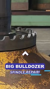 Worn-Out D11 Dozer Final Drive Spindle Repair! #reels #tools #engineering #machinist | Cutting Edge Engineering Australia