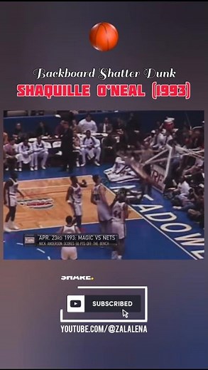 Shaquille O’Neal – Backboard Shatter Dunk (1993) | The Power That Broke the Game