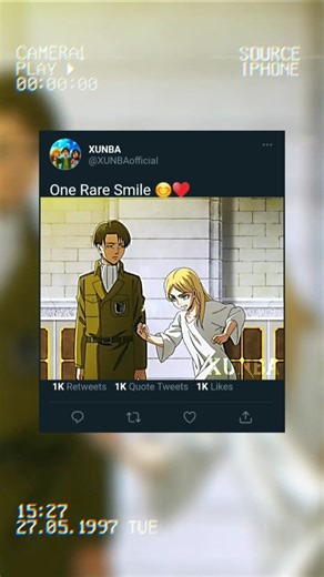 One Rare Smile 😊♥️ || levi edit blue 💙 || levi smile edit || attack on titan edit || levi edit