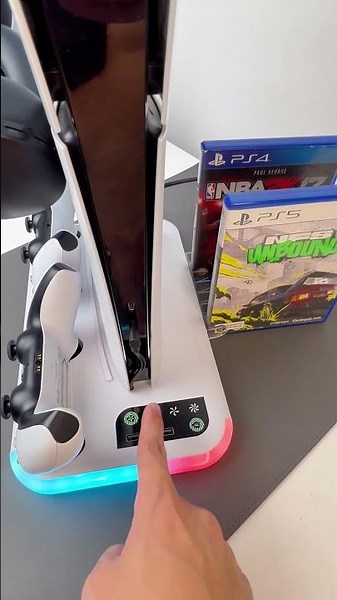 Multifunctional Cooling Stand for PS5/PS5 Slim /PS5 Pro#ps5pro #ps5controller #ps5console#ps5games