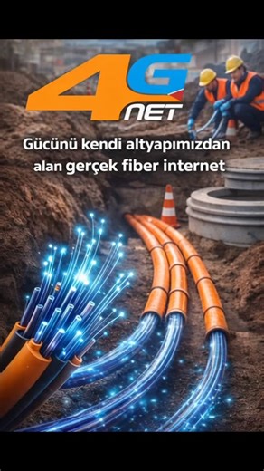4GNETFİBER on Instagram: "Gücünü kendi altyapımızdan alan gerçek fiber internet.. Bilgi İçin: 0850 333 15 12 WhatsApp: 0551 059 17 73 #kesintisizbağlantı #fiber #4gnet #güçlüaltyapı #ışıkhızı"
