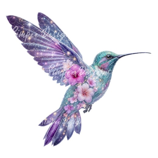 Floral Hummingbird PNG | Bird Sublimation Design | Digital Downloads - Etsy