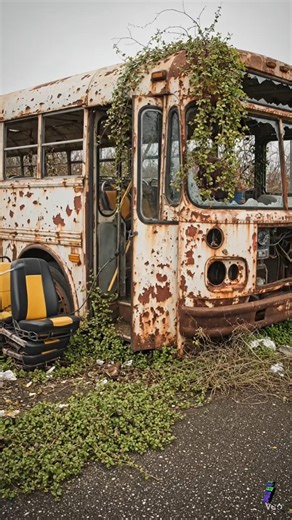 30-Year-Old Bus Re-Restoration | Complete Makeover #youtubeshorts