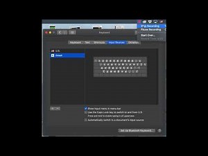 Keyboard Input Settings (Macintosh)