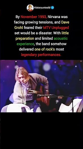 Nirvana's MTV unplugged the performance that defied #nirvana #rockhistory