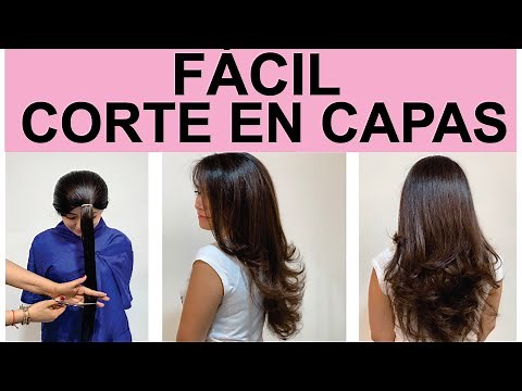 COMO CORTAR CAPAS LARGAS FACIL TU MISMA.HOW TO CUT LENGTHS