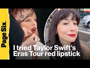 I tried Taylor Swift's Eras Tour red lipstick — here's my honest review | Beauty Scoop