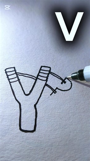 Easy Catapult Drawing With V#Shorts#Short Video#Easy Drawing#Drawing#Art