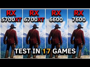 RX 5700 XT vs RX 6600 vs RX 7600 vs RX 6700 XT | Test In 17 Games at 1080p | 2024