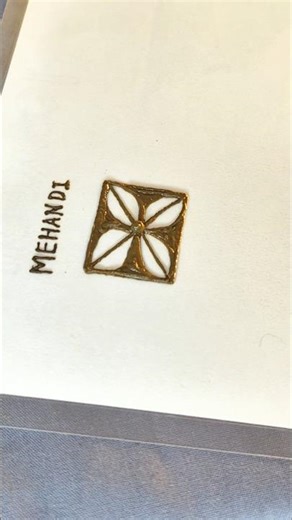 Simple Mehendi Tutorial 😱 Beginners Friendly Aesthetic #ytshorts @JustMehandi#mehandidesign