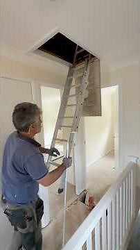 Easiest way to fit attic ladder