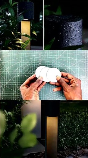 DIY Modern Garden Lights 🔥 Low-Cost PVC Decor #Shorts