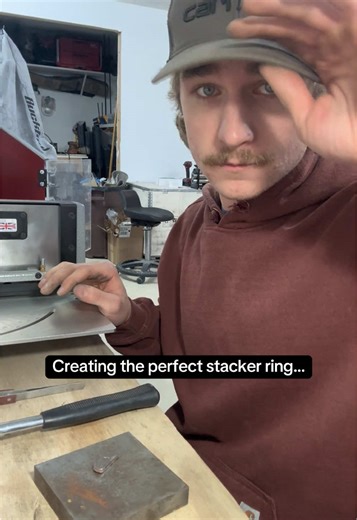 The Turquoise Birch Ring, The most popular stacker I make! Enjoy the process! #turquoise #ring #handmade #silversmith #silver