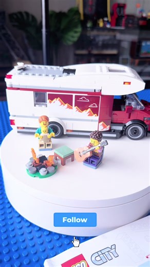 LEGO City Holiday Camper Van 60454 (385pcs) Loved the set! The best part of this set is the baby, he's so cute.🥰#lego #legocity #fypシ #CapCut