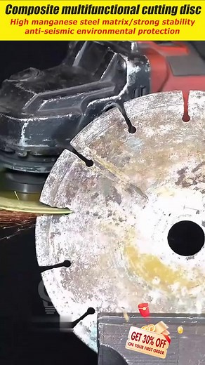 🔧 **One Disc to Cut Them ALL – And It Lasts!** 🔧 Tired of weak, worn-out cutting discs? Meet the **Indestructible Disc 2.0** – the diamond steel blade that cuts everything, stays sharp, and never lets you down! ⚡ **Cuts Anything in Seconds** – Metal, wood, tile, stone, glass – you name it! 💎 **15x Longer Lifespan** – Diamond steel stays sharp, no wear, no diameter loss. ✨ **Clean & Precise Cuts** – Less dust, no chipping, no bad smell – just smooth results. 🔩 **Fits Any Angle Grinder** – Eas