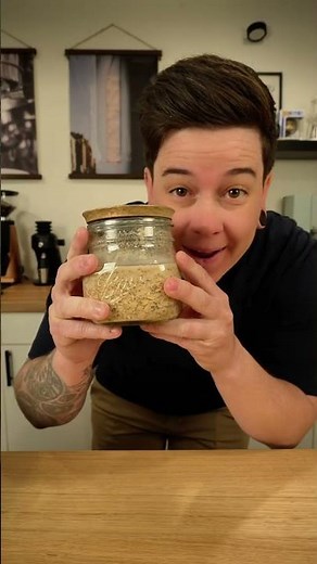 Cold brew overnight oats. #overnightoats