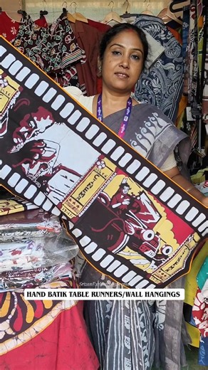 Seema Mondal | Artist & Entrepreneur on Instagram: "✨ Add a touch of handcrafted charm to your abode with our Hand Batik Table Runners and Wall Hangings 🖌️🎨 Fabric: Pure Cotton Size: 60" x 13" 🛒🛍️ To Shop: Whatsapp on +91-8335051888 or Visit our Website srizanexclusive.com 📱To Contact Us: DM or WhatsApp on +91-8335051888 📍Workshop/Store Location: Subhashgram, South 24 Parganas, West Bengal, India ✅ Follow us on Instagram and Facebook for more updates on our latest designs & products!! 📌Pr