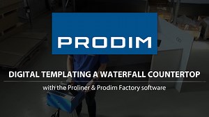 Digital Templating a Waterfall Countertop - short form video