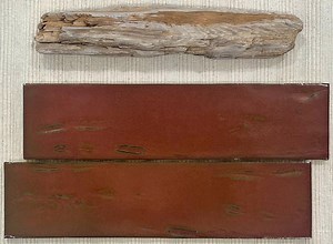 Handmade Bark Imprinted Tile: Darjeeling Red Kitchen/bath - Etsy Canada