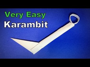 Origami Karambit | How to Make a Paper Karambit Knife Tutorials | Easy Origami ART Paper Crafts