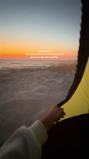Experience Stunning Sunrises While Beach Camping