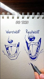 ✨Wolf drawing tutorial EasyPeasy✨ #howtodraw