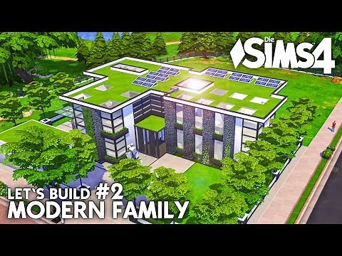 The Sims 4 Modern Family House Build | Let's Build #2: Floor Plan (German)