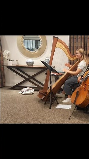 The Moonlight Strings - Rise Up by Andra Day (Harp, Cello & Vocals Cover, Live Performance)