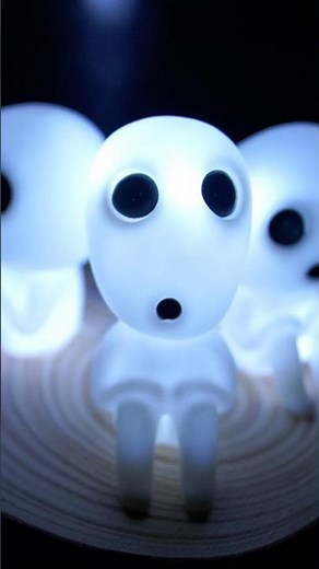 How to make these cute Kodama spirits from Mononoke-hime? Super easy with #3dprinting