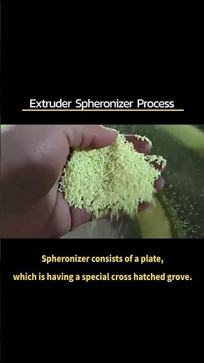 The Extrusion And Spheronization Process In Pharmaceuticals