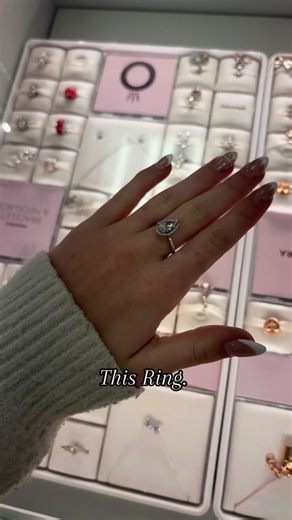 Stunning Teardrop Halo Ring from Pandora