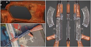 Making Hyperrealistic Wood Material for Weapon in Substance 3D Painter