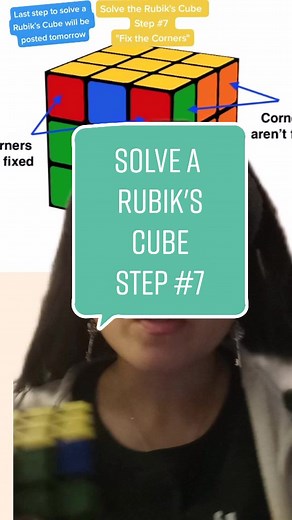 Solve a Rubik's Cube Step 7 Tutorial