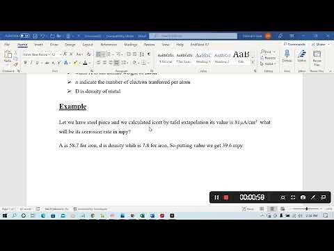 How to calculate corrosion rate in mpy?