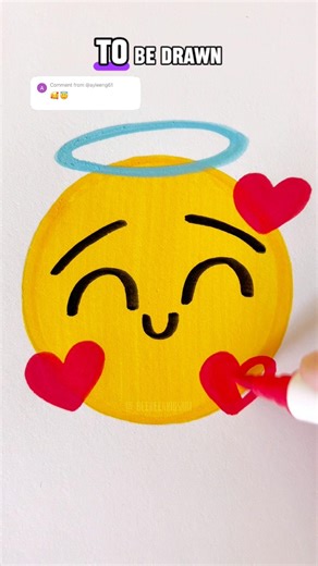 EMOJI MIX 😇+🥰 | WHAT NEXT? #shorts #shortvideo #emoji #art #drawing #viral #fyp #emojimix #trend