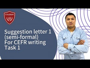 Suggestion letter (semi-formal) for CEFR writing task 1