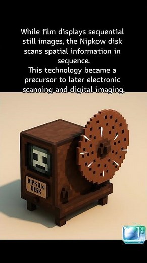 The Nipkow disk, invented in 1884, was an early television scanning device.