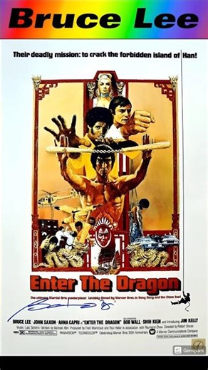 The Dragon Unbound: Bruce Lee’s Enter the Dragon AI Motion 깨어난 용: AI 무션 포스터 '용쟁호투'#BruceLee#이소룡