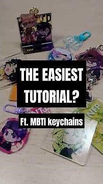 Making custom acrylic keychains is actually easy? | Ft. MBTI | Wooacry review | #wooacry