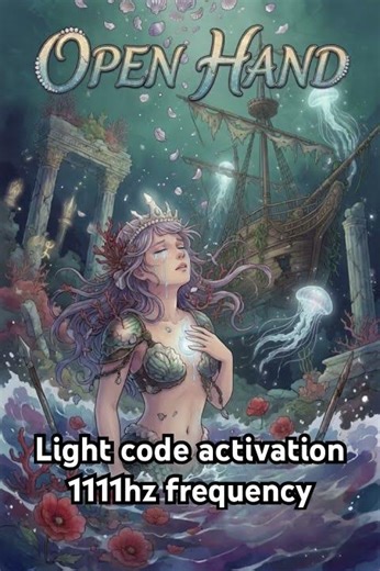 Open hand - light code activation with 1111hz frequency #lightcodes