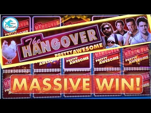 *HUGE WIN!* - The Hangover Pretty Awesome Slot Machine - Drunk Bonuses & Big Wins!!