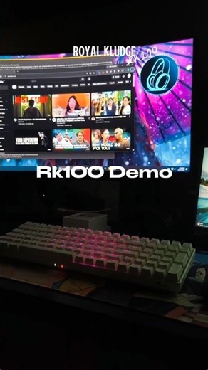 Royal Kludge RK100 Light and Sound Test #keyboards #mechanicalkeyboard #desksetup