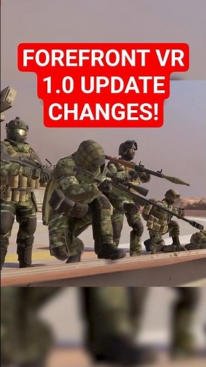 Forefront VR 1.0 Update - All Changes