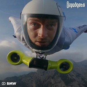 BMW's electric wingsuit can fly over 186 mph. | GIGadgets