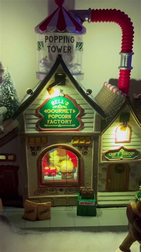 🍿This Christmas Popcorn Factory is a great Amazon find. If you would like to add to your Christmas village or start one please go to the link on my Instagram page @ Zachsgreatfinds Thank you! 🍿 #christmas #christmasvillege #christmasdecorations #happyholidays #minivillage #buynow